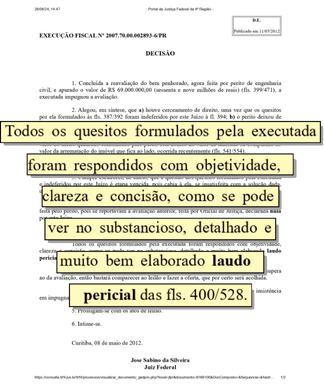 O QUE OS JUIZES ESTAO FALANDO (12)